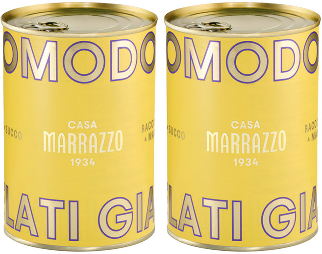 카사마라조 포모도리 지알리 엘로우 토마토 홀 소스, 400g, 2개