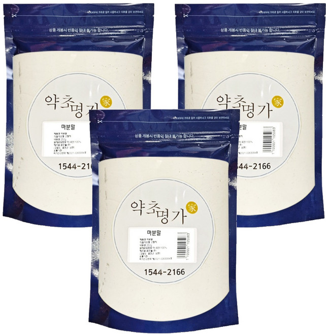 약초명가 산약 분말 한방재료, 3개, 250g