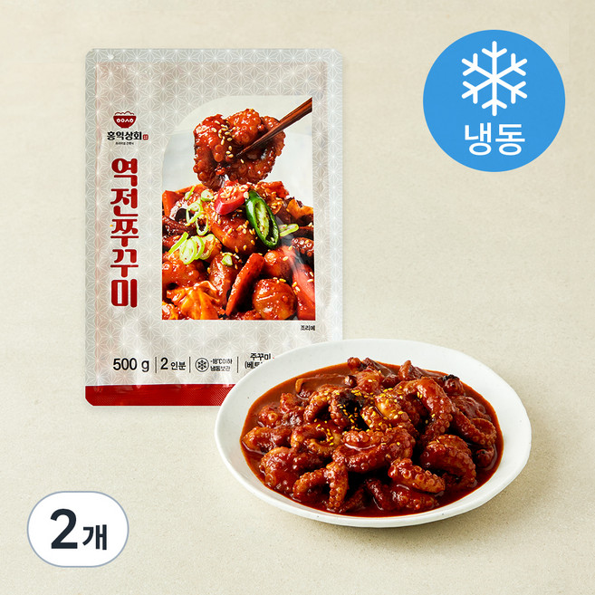 홍익상회 역전쭈꾸미 (냉동), 500g, 2개