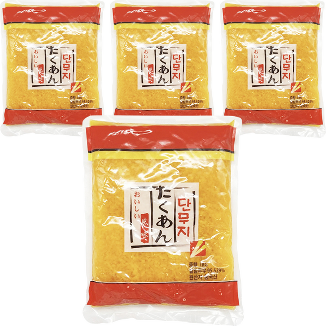 토호식품 단무지 알밥용, 1kg, 4개