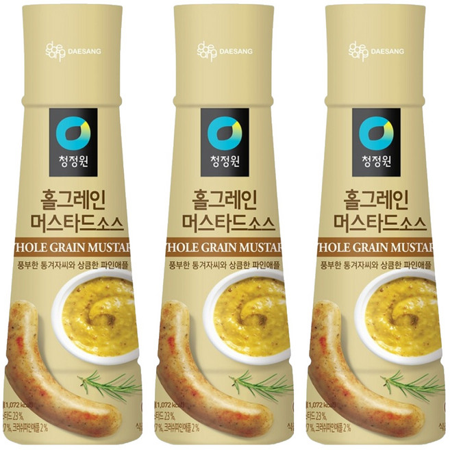 清淨園 芥末籽醬, 320g, 3瓶