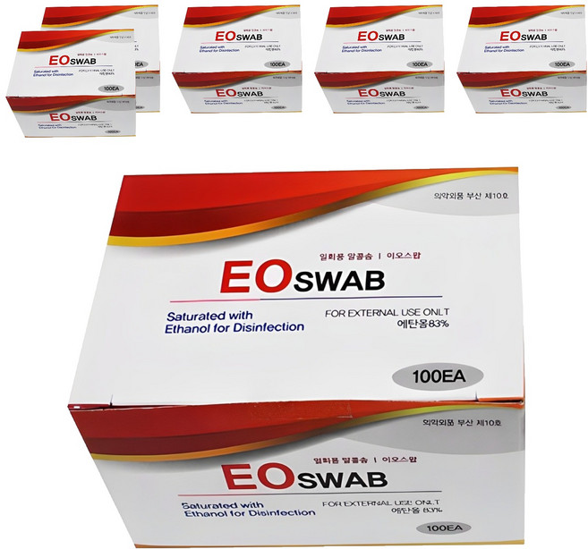 하이안비컴메디컬유한공사 이오 소독용 알콜스왑, 100개입, 6개