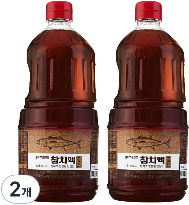 곰곰 참치액 골드, 1.8L, 2개