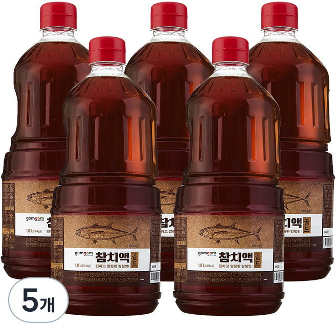 곰곰 참치액 골드, 1.8L, 5개