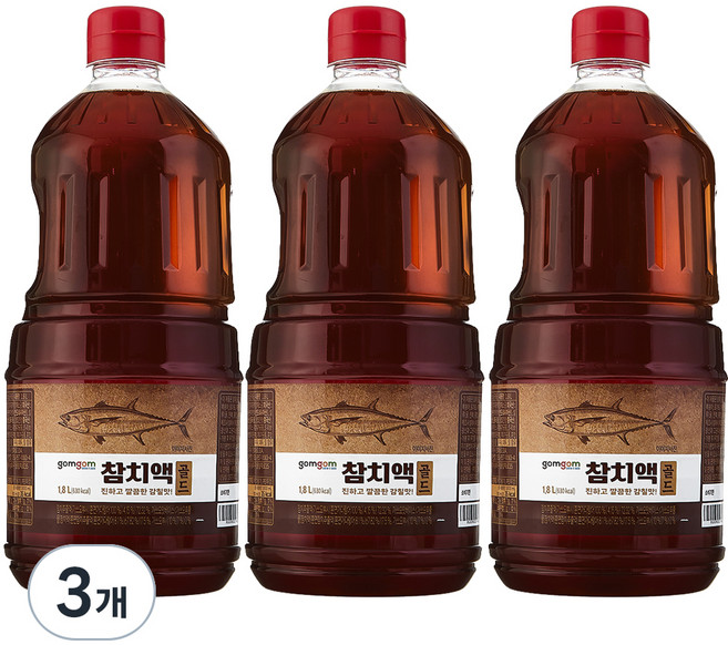곰곰 참치액 골드, 1.8L, 3개