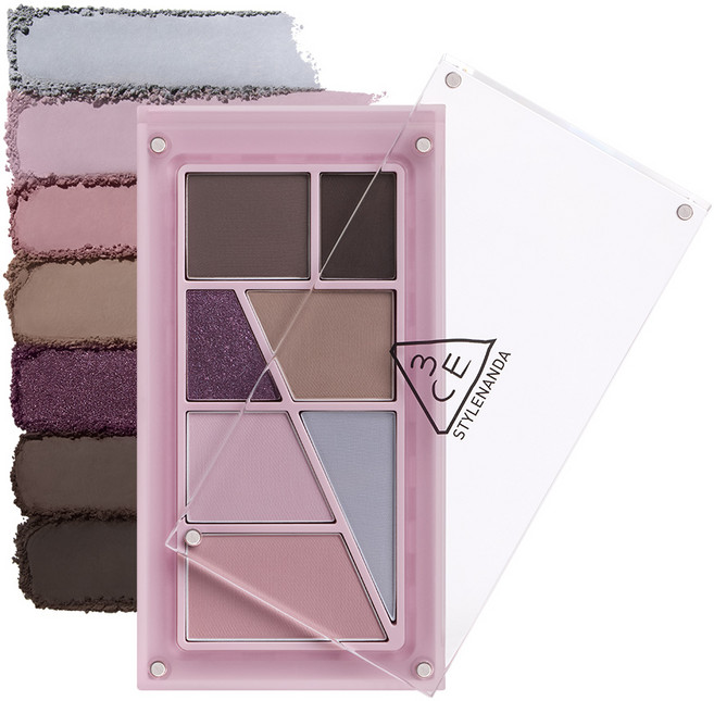 3CE 레이어 잇 올 아이팔레트, 1개, 모브시크