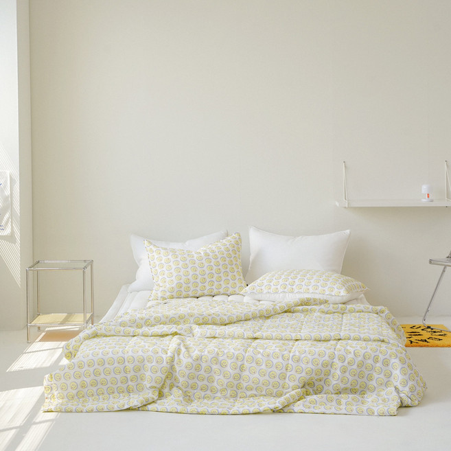 노컨셉 홀리데이 프린트 시어서커 여름 차렵이불 침구세트