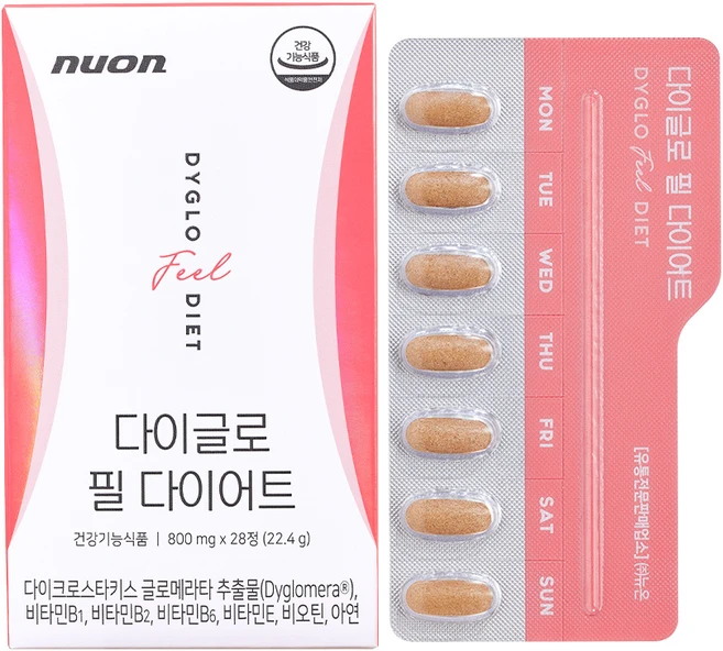 NUON 다이글로 필 다이어트, 14정, 1개 - 쿠팡