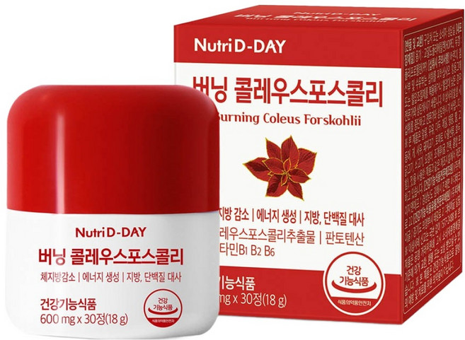 뉴트리디데이 버닝 콜레우스 포스콜리, 30정, 1개