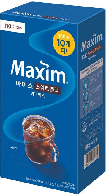 맥심 아이스 스위트 블랙 커피믹스, 5.9g, 110개입, 1개
