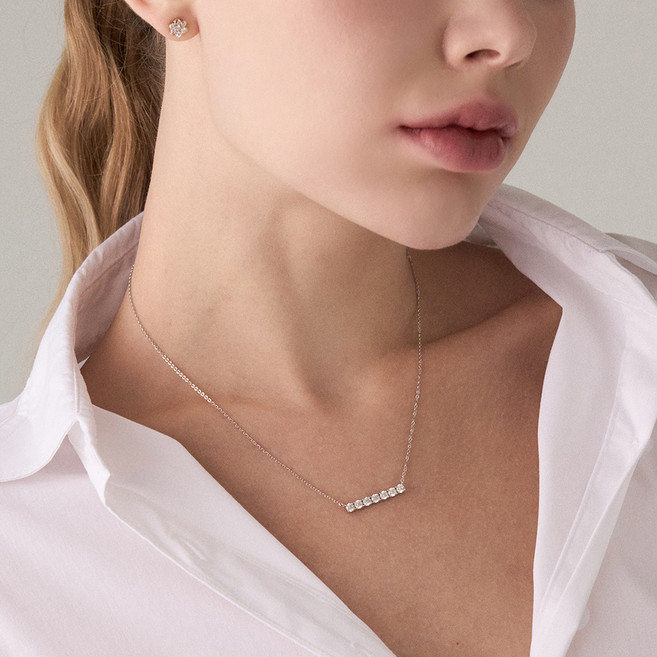 SEMI JEWELRY 女款 silver925 Serini 莫桑石項鍊