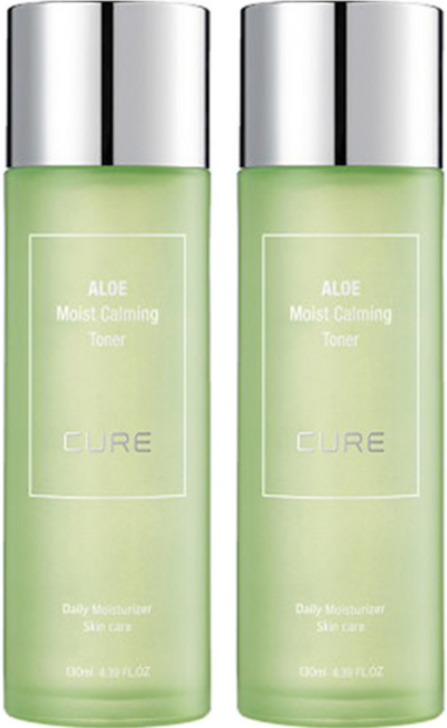 김정문알로에 모이스트 카밍 토너, 130ml, 2개