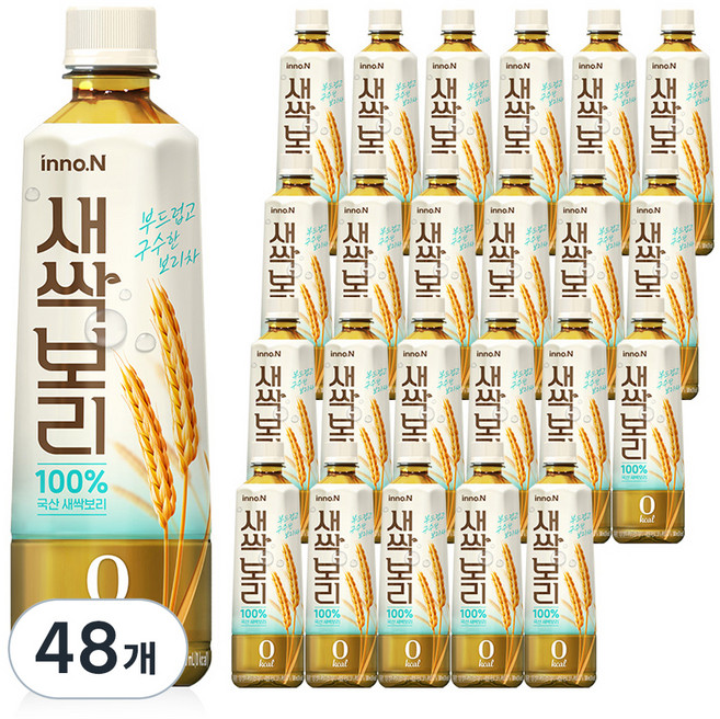 innoN 10일의 발아차 새싹보리, 500ml, 48개