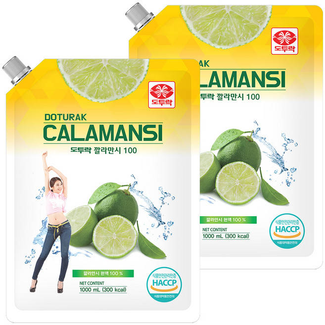 도투락 깔라만시 원액 100, 1L, 2개