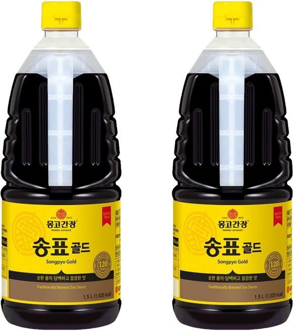 몽고간장 송표 골드, 1.5L, 2개