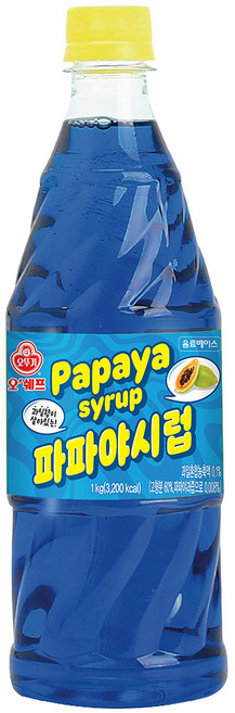 오쉐프 파파야시럽, 1kg, 1개