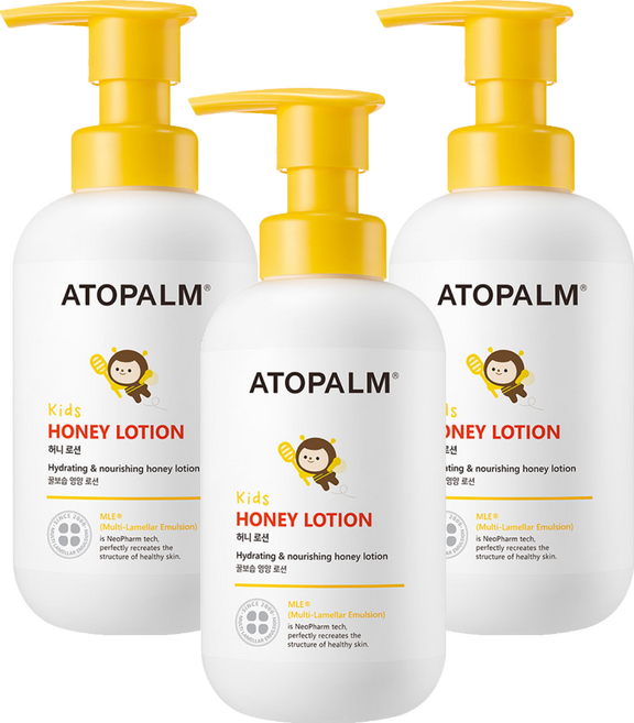 아토팜 키즈 허니 로션, 3개, 300ml