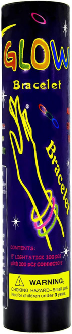 氣球快易送 螢光棒 20cm, 綠色, 100個