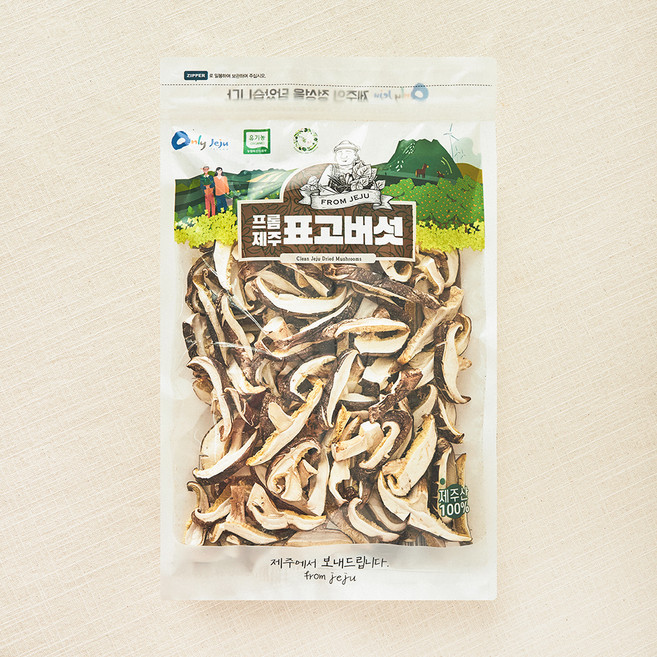 프롬제주 제주산 유기농 인증 썬 표고버섯, 150g, 1개