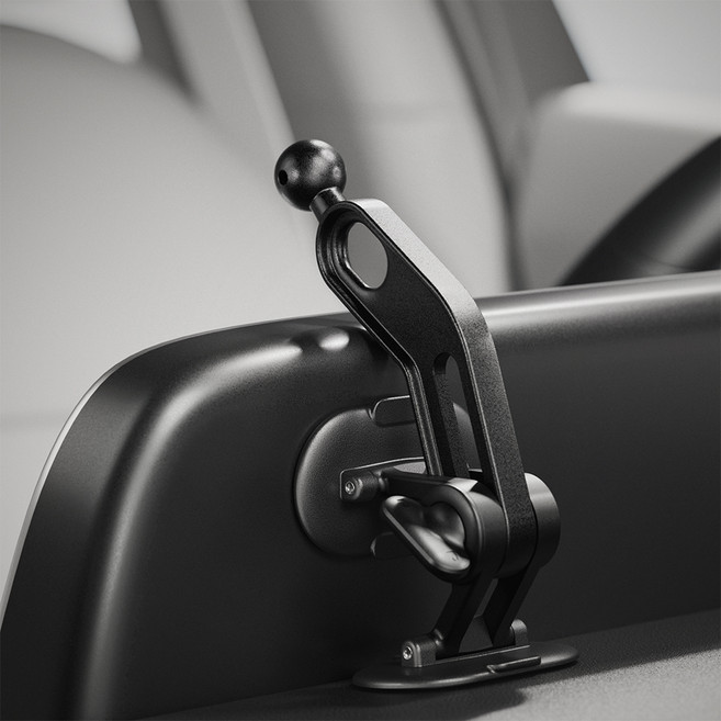 신지모루 강력 고정 차량용 파노라마 핸드폰 거치대 마운트, 1개, 블랙