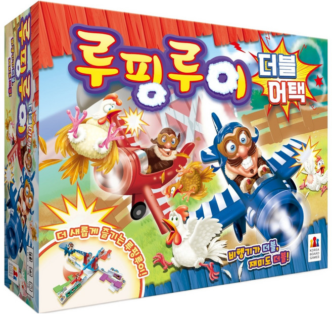 코리아보드게임즈 루핑루이 더블 어택 보드게임, 혼합색상, 1개