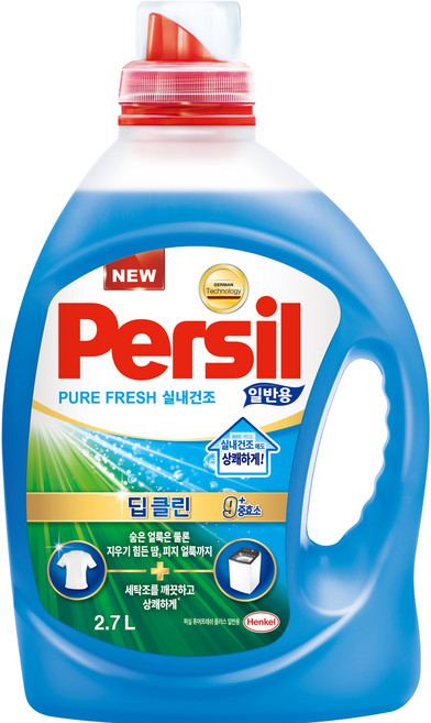 퍼실 퓨어프레쉬 9중효소 실내건조 일반용, 2.7L, 1개