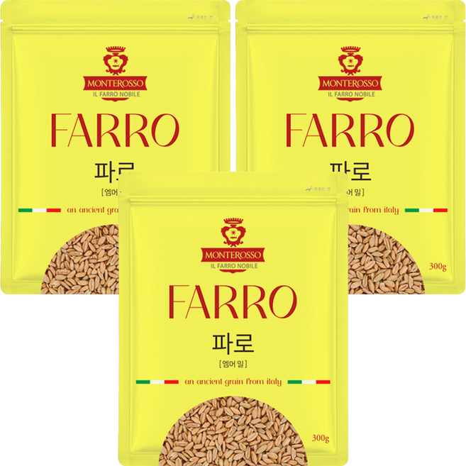 초원한방플러스 파로 엠머 밀, 3개, 300g