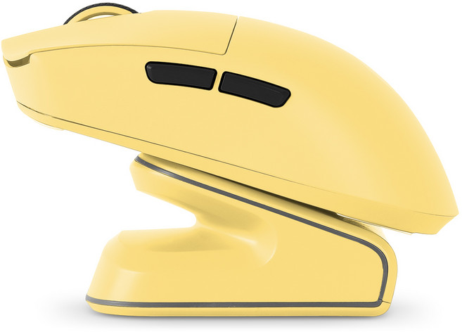 지클릭커 슈퍼히어로 르캄프 라이트 초경량 매크로 게이밍 블루투스 유무선 마우스, OP99 MASTER, 옐로우 퍼포만테