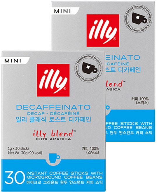 일리 클래식 로스트 디카페인 미니, 1g, 30개입, 2개