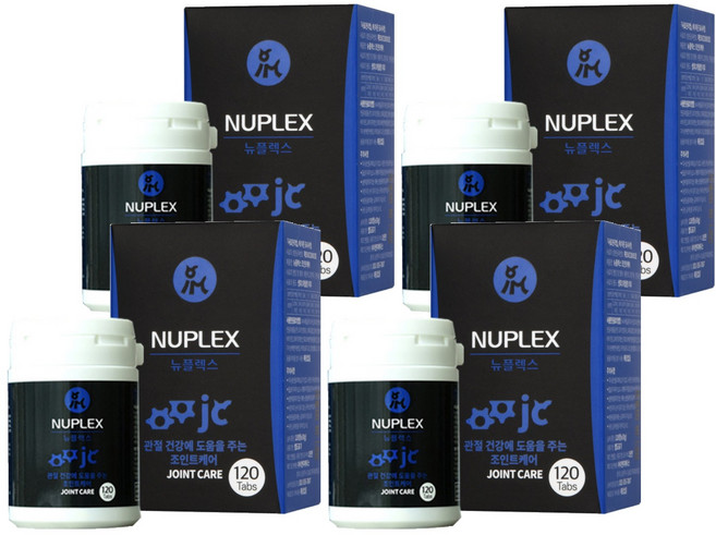 아이앤지메딕스 반려동물 뉴플렉스 영양제, 120정, 뼈/관절강화, 4개