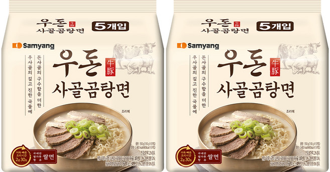 삼양 우돈 사골곰탕면 110g, 10개