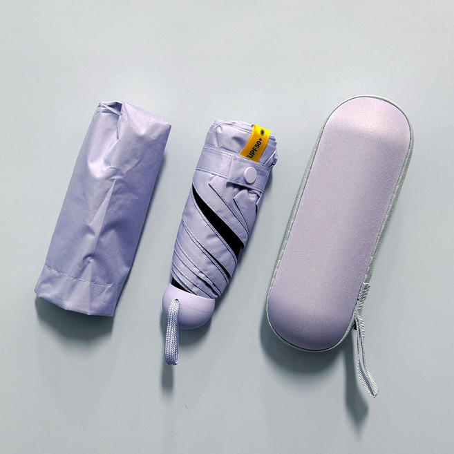 깨비다 미니 5단 자외선차단 마카롱 케이스 우양산