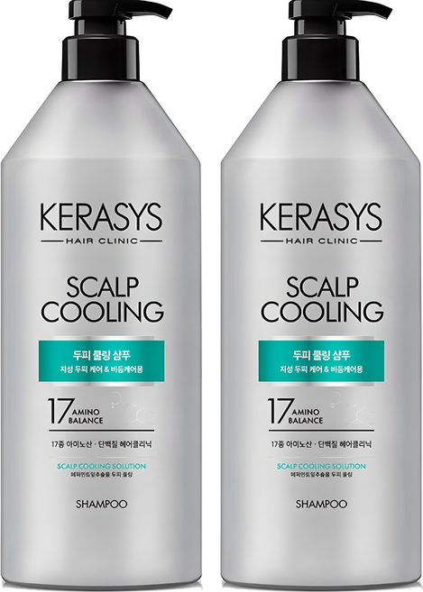케라시스 두피 쿨링 단백질 샴푸, 980ml, 2개