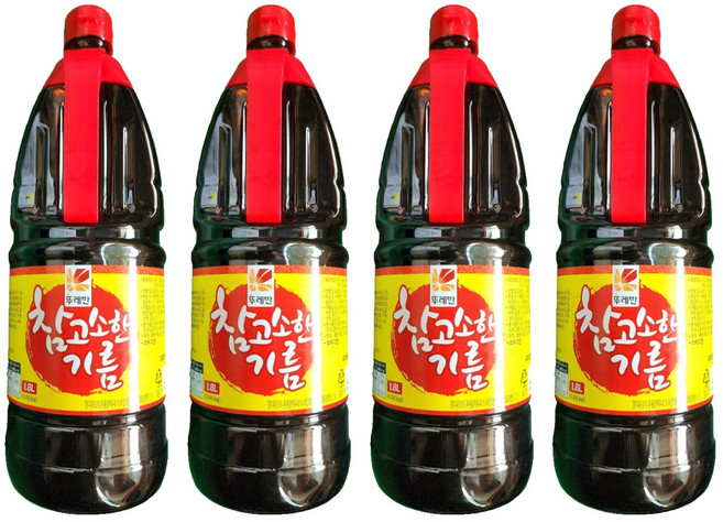 뚜레반 참고소한 기름, 4개, 1.8L