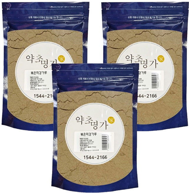 약초명가 볶은미강 쌀가루, 250g, 3개