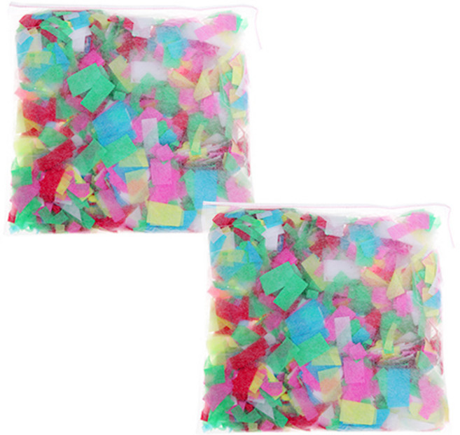 파티공구 행사용 꽃가루 200g x 2p, 레인보우, 2개