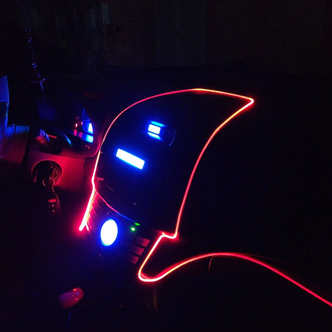 오토크루 소리반응 레인보우 RGB 엠비언트 광섬유 무드등 AC-L01 USB 5m, 혼합색상, 1개