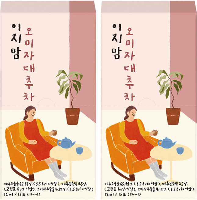 이지맘 오미자 대추차, 12ml, 15개입, 2개