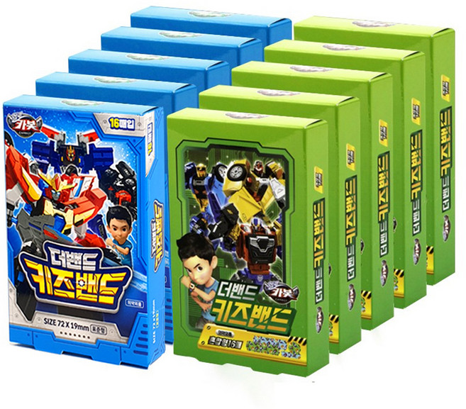 더밴드 키즈밴드 헬로카봇 표준형 16p + 혼합형 16p, 16개입, 10개