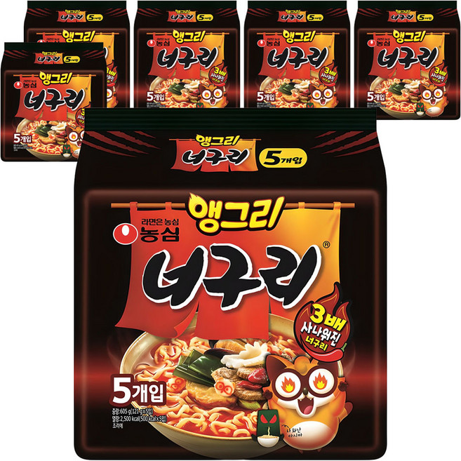 너구리 앵그리 121g, 30개