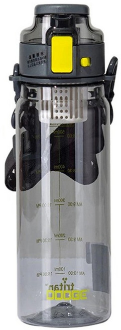 DODGE 道奇 律動杯 附茶濾, 灰色, 900ml, 1個