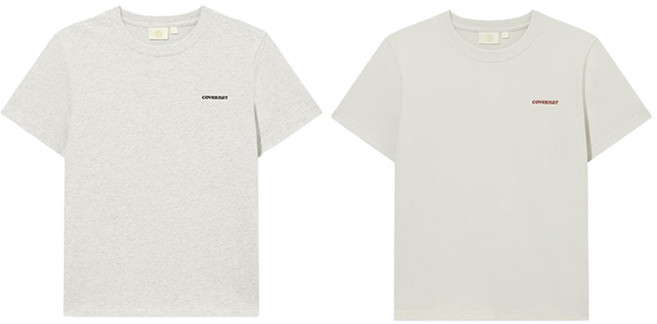 커버낫우먼 여성용 쿨코튼 에센셜 티셔츠 2종 세트