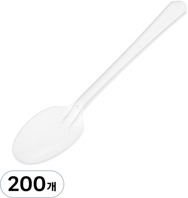 코멧 일회용 숟가락 투명, 1개, 200개입