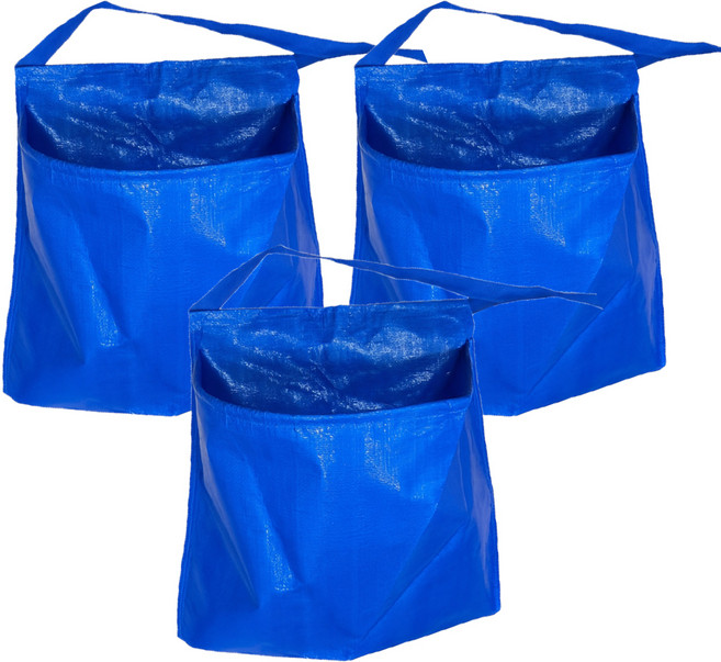 곰지홈 수확용 앞치마 40x40 cm, 블루, 3개