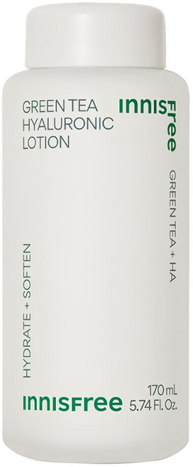 INNISFREE 綠茶玻尿酸保濕調理乳, 170ml, 1瓶