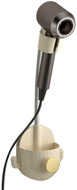 마메 핸드프리 자바라 드라이기 거치대, 베이지, 1개