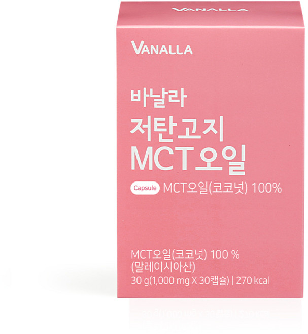 바날라 코코넛 MCT오일 캡슐 1000mg x 30p, 30정, 1개