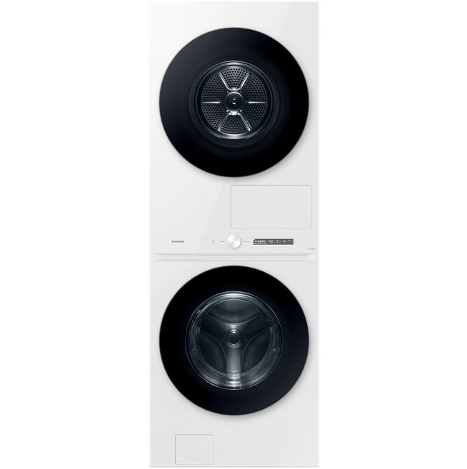 삼성전자 BESPOKE 그랑데 AI 원바디 Top Fit 세탁기 + 건조기 WF2420HCWWC 24kg + 20kg 방문설치, 화이트