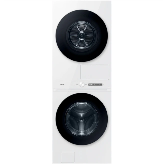 삼성전자 BESPOKE 그랑데 AI 원바디 Top Fit 세탁기 + 건조기 WF2420HCWWC 24kg + 20kg 방문설치, 화이트