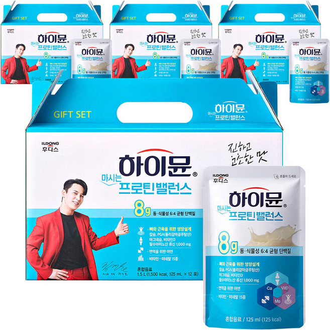 하이뮨 마시는 프로틴 밸런스, 125ml, 48개